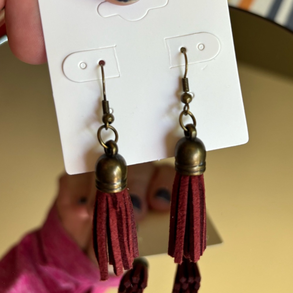 Handmade Tassel Earrings 🦋